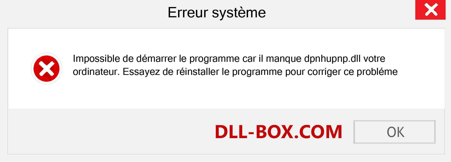 Le fichier dpnhupnp.dll est manquant ?. Télécharger pour Windows 7, 8, 10 - Correction de l'erreur manquante dpnhupnp dll sur Windows, photos, images