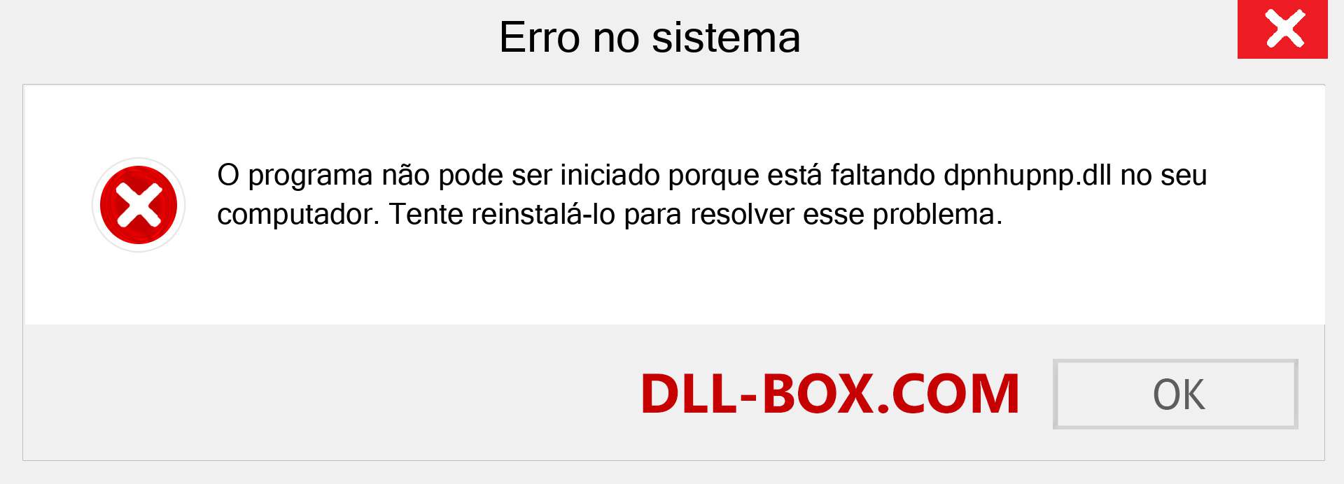 Arquivo dpnhupnp.dll ausente ?. Download para Windows 7, 8, 10 - Correção de erro ausente dpnhupnp dll no Windows, fotos, imagens